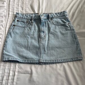 Abercrombie & Fitch Light Blue Mini Skirt
